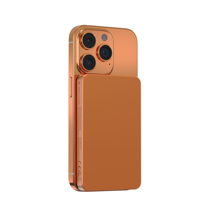 Urban Vitamin Marin 5000 mAh magnet. 15 W bezd. powerbanka oranžová 3