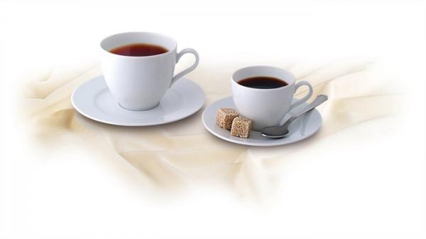 Kávová súprava, porcelán, 22 cl, 6 ks, ROTBERG "Basic", biela 1