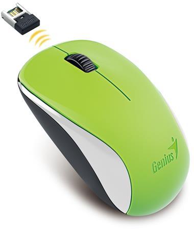 Myš, bezdrôtová, optická, štandardná veľkosť, GENIUS "NX-7000" zelená 1