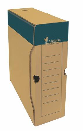 Archívny box, A4, 100 mm, kartón, VICTORIA, prírodný 1