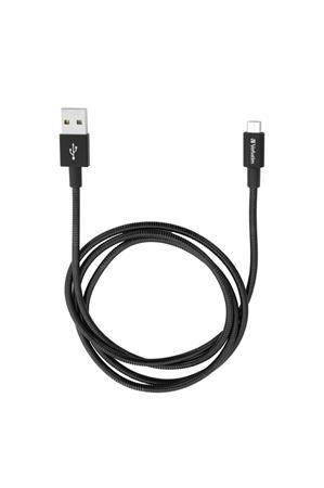 USB kábel, microUSB B, 100 cm. VERBATIM, čierny 3