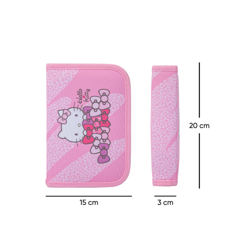 BAAGL Školský peračník jednoposchodový Hello Kitty Sweet Leopard GRS 4