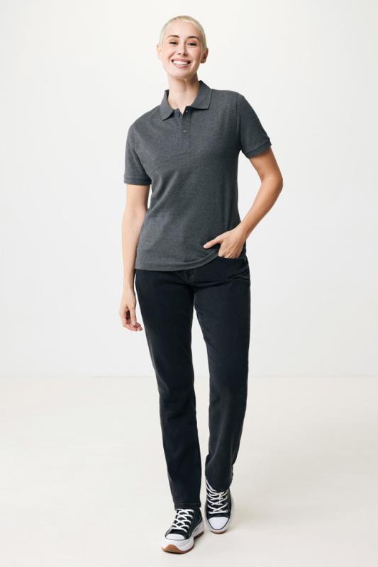 Polo tričko IQONIQ Yosemite z recykl. bavlny heather anthracite XXS 4