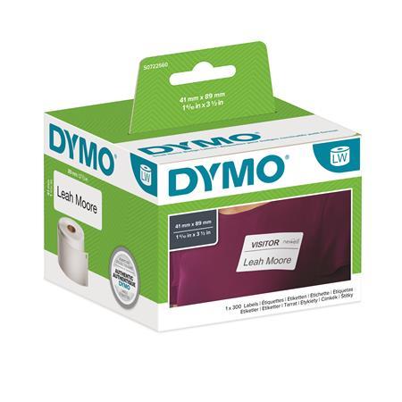 Etikety, do LW tlačiarní, odstríniteľné, 41x89 mm, 300 ks etikiet, DYMO 1