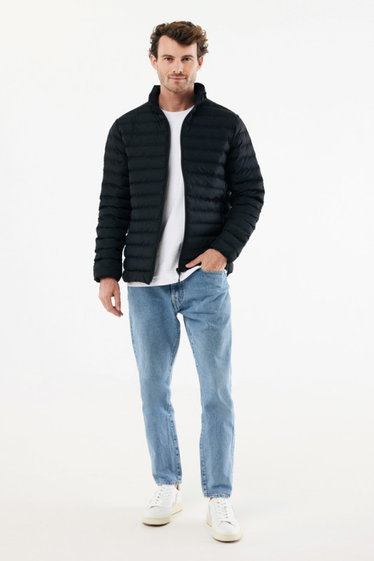 IQONIQ Maiko pánska prešívaná bunda z rec. polyesteru čierna S 4