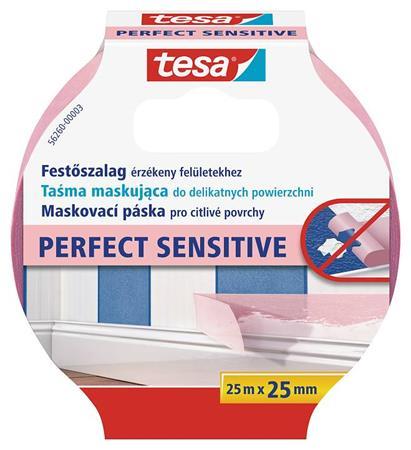 Maskovacia páska, na citlivé povrchy, 25 mm x 25 m, TESA "Perfect Sensitive" 1