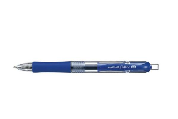 Gélové pero, 0,3 mm, stláčací mechanizmus, UNI "UMN-152", modré 1