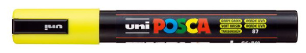 Dekoračný popisovač, 1,8-2,5 mm, UNI "Posca PC-5M", hroznovo zelený