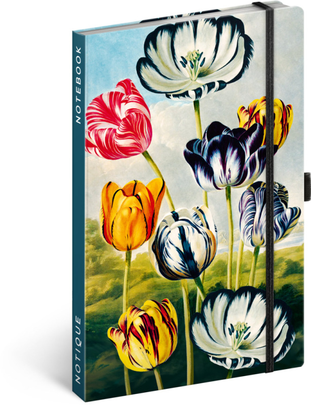NOTIQUE Notes Tulipány Kateřiny Winterové, linajkovaný, 13 x 21 cm