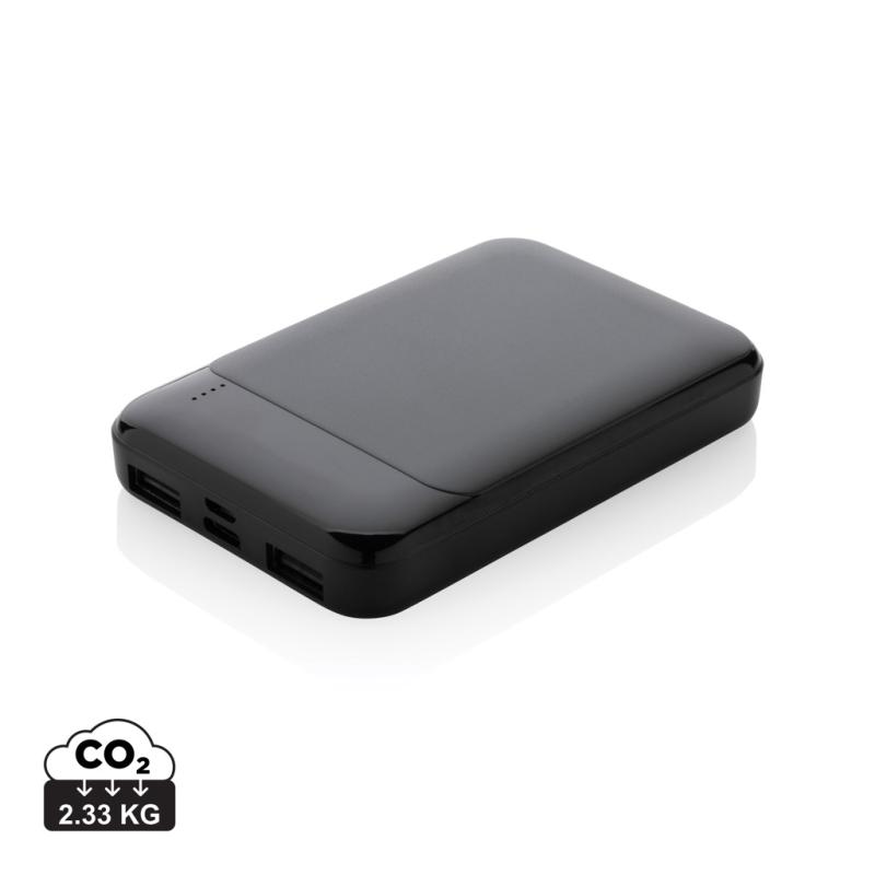 Powerbanka 5000 mAh z RCS recykl. plastu čierna