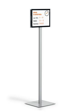 Podlahový stojan, A4, DURABLE "INFO STAND BASIC", antracitovo-sivá 2