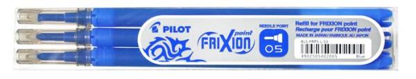 Náplň do rollerov, 0,25 mm, ostrý hrot, odstrániteľné písmo, PILOT "Frixion Point" 05, mod 1