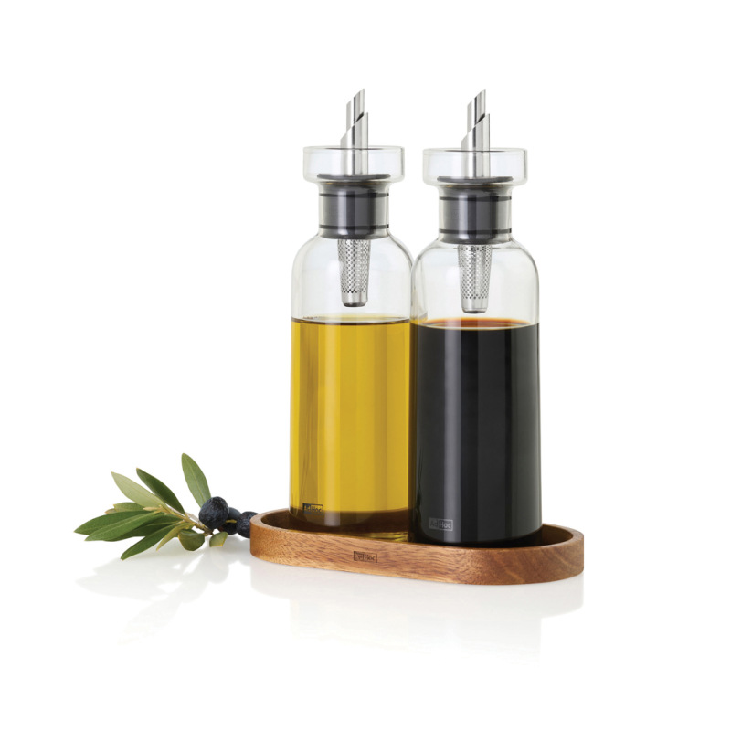 AdHoc Menage AromaPour Set na nalievanie oleja a octu 300 ml priehľadné 1