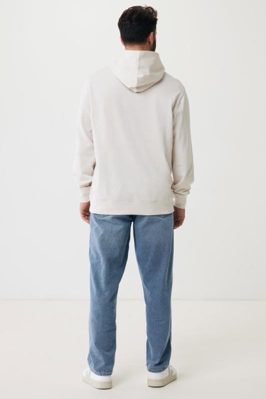 Mikina s bočnými vreckami IQONIQ Yengo z rec. bavlny ivory white XXL 8