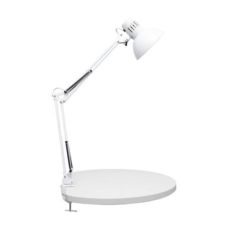 Stolová lampa, energeticky úsporná, s klipom, MAUL "Study", biela 2