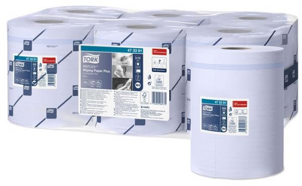 Papierová utierka, kotúčová, priemer: 18,5 cm, M4 systém, Advanced, TORK "Reflex™ plus", m 1