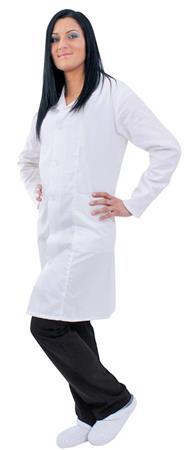 . Plášť, dámsky, dlhý rukáv, 100% bavlna, veľkosť: XXL, biely