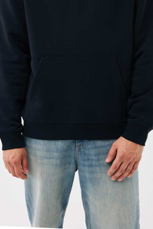 IQONIQ Joshua Unisex mikina s kapucňou z rec. bavlny čierna L 12