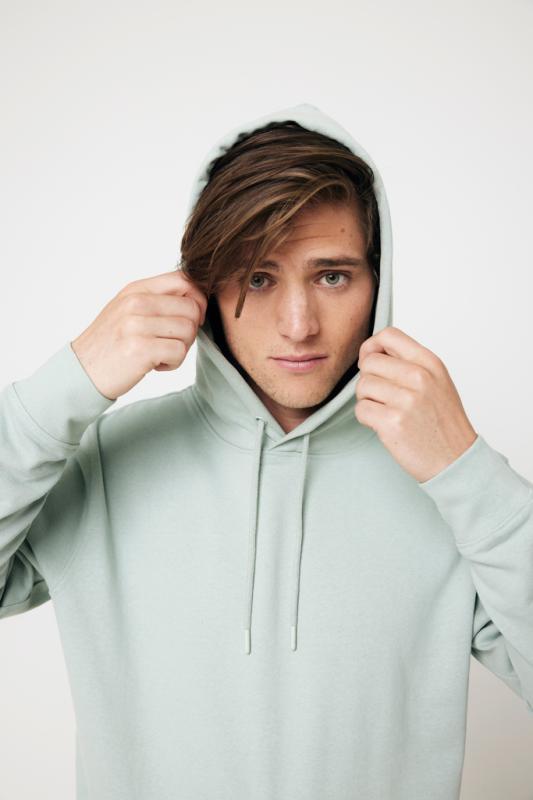 Mikina s kapucňou IQONIQ Jasper z recykl. bavlny Iceberg green S 13