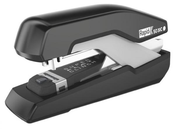 Zošívačka, 30 listov, RAPID "Supreme SuperFlatClinch S030c", čierna