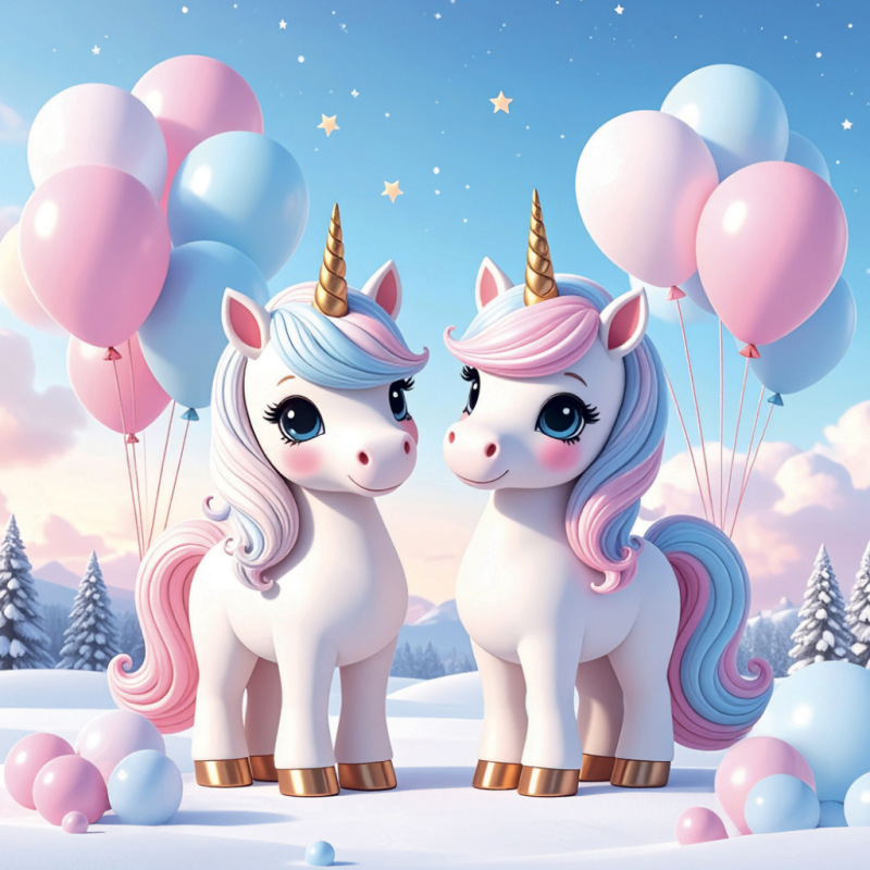 NOTIQUE Grid calendar Happy Unicorns 2027, 30 x 30 cm 2