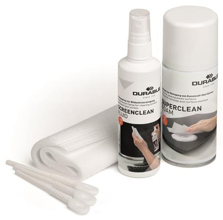 Čistiaca sada na plastové povrchy a monitory, DURABLE "PC CLEANING KIT" 3