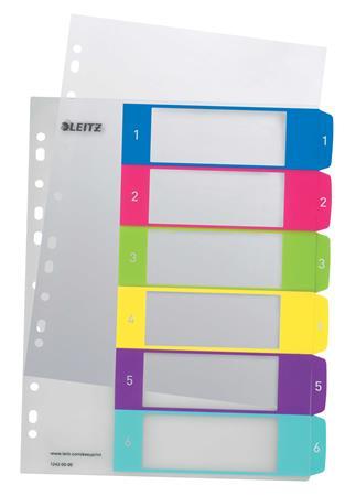 Register, A4 Maxi, 1-6, LEITZ "Wow"