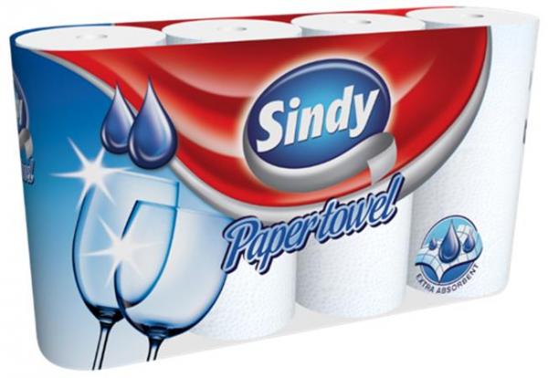 . Kuchynské utierky "Sindy", dvojvrstvové, 4 ks/bal 1