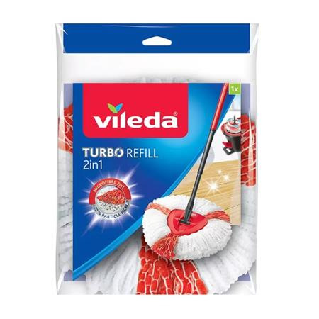Náhradná hlavica, VILEDA "Turbo 2in1", biela-červená 1
