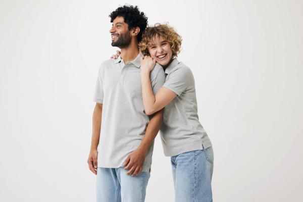 Dámske polo tričko IQONIQ Yosemite z recykl. bavlny heather grey XXXL 11
