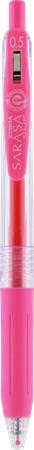 Gélové pero, 0,33 mm, stláčací mechanizmus, ZEBRA "Sarasa Clip", ružové 2