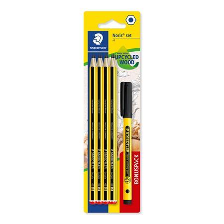 Grafitová ceruzka, sada, s linerom, HB, šesťhranná, STAEDTLER "Noris® 120", 8+1 ks 1