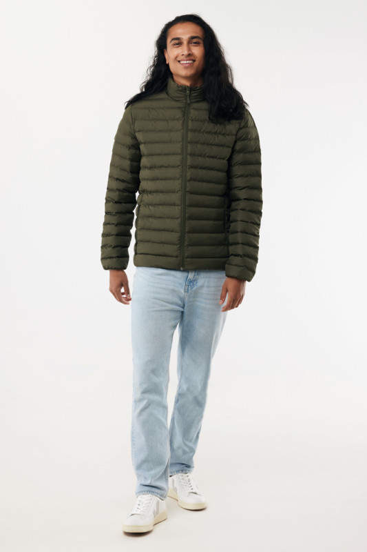 IQONIQ Maiko pánska prešívaná bunda z rec. polyesteru khaki XL 5