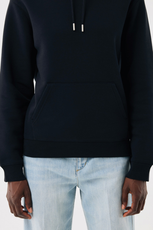 IQONIQ Joshua Unisex mikina s kapucňou z rec. bavlny čierna XL 14