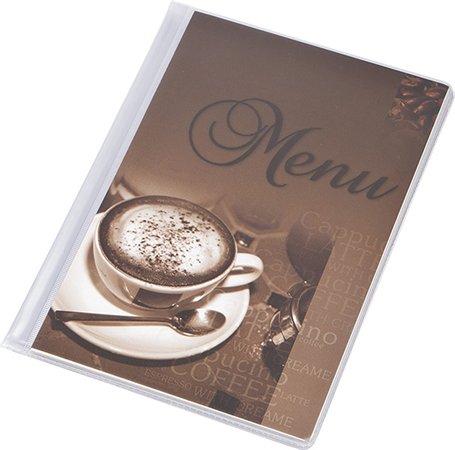 Obal na jedálny lístok, A5, PANTA PLAST "Café" , káva 1
