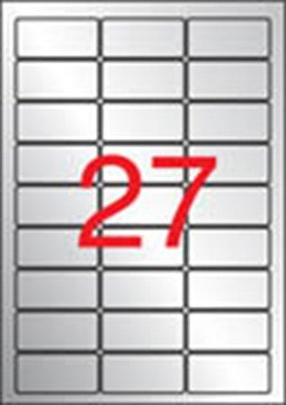 APLI Etikety, 63,5x29,6 mm, polyester, odolné voči poveternostným podmienkam, zaoblené rohy, AP 1