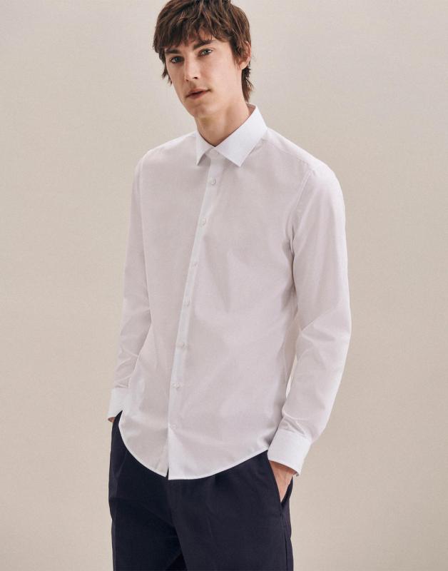 Košeľa s dlhými rukávmi Slim Fit 1/1 Business Kent 2