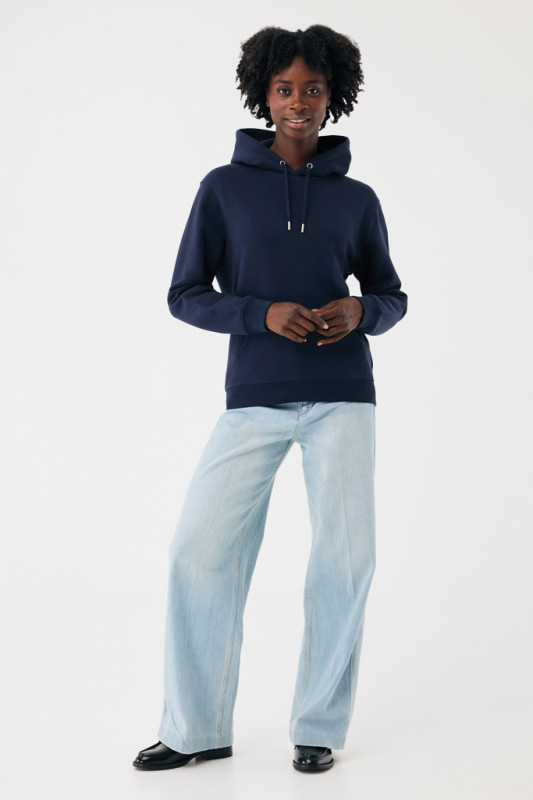 IQONIQ Joshua Unisex mikina s kapucňou z rec. bavlny námornícka modrá 5XL 5