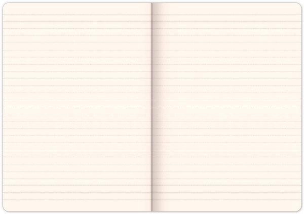 NOTIQUE Notes Vivella Classic čierny/oranžový, linajkovaný, 15 x 21 cm 1