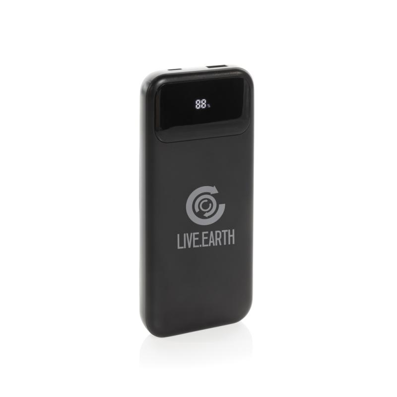 Powerbanka Turbopack 10000mAh s integr. káblami z RCS plastu čierna 9