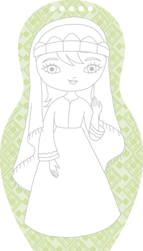 Obliekame marocké bábiky LOUNA – Maľovanky 2