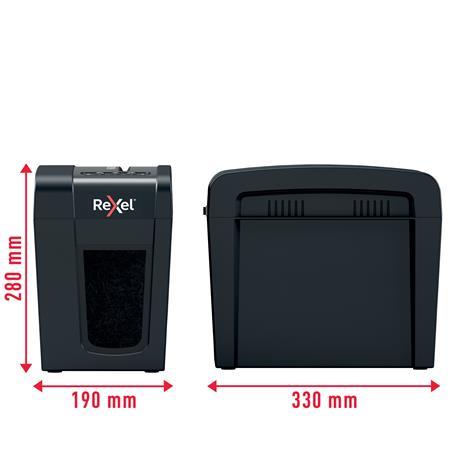 Skartovací stroj, konfety, 6 listov, REXEL "Secure X6-SL" 6