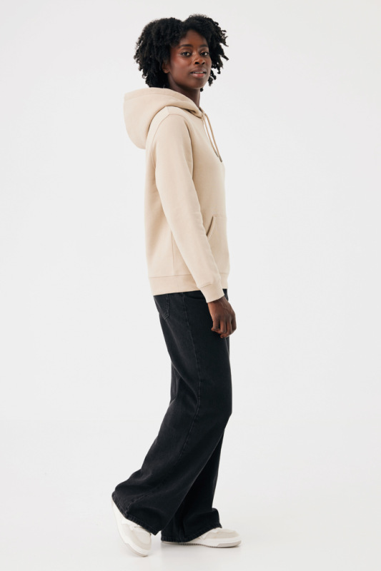 IQONIQ Joshua Unisex mikina s kapucňou z rec. bavlny desert XS 13