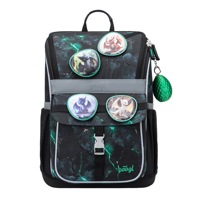 BAAGL SADA 3 Zippy Draci: aktovka, peračník, vrecko 1