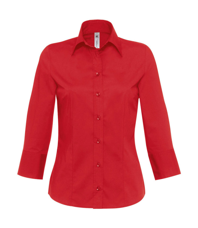 Blúzka Milano/women Popelin Shirt 3/4 sleeves