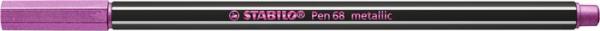 Popisovač, 1,4 mm, STABILO "Pen 68 metallic", metalická ružová 1