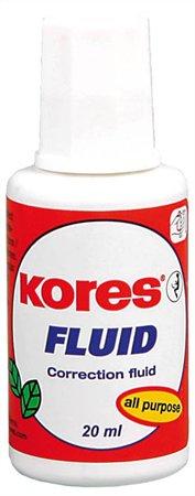 Korekčný lak, s rozpúšťadlom, 20 ml, KORES "Fluid" 1