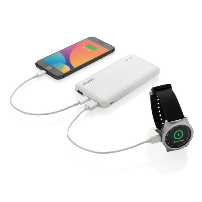 Slim powerbanka 10 000 mAh Philips biela 3
