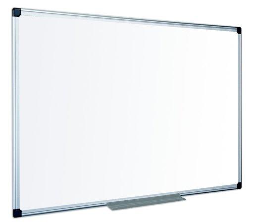 Biela tabuľa, smaltovaná, matná, 100x200 cm, hliníkový rám, VICTORIA