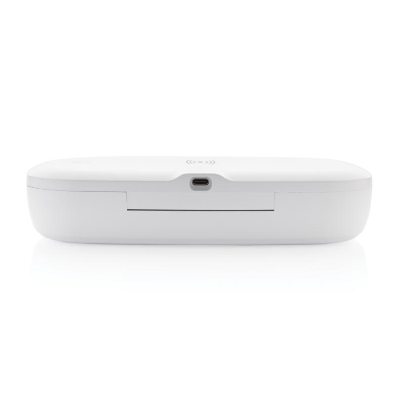 UV-C sterilizačný box s bezdrôtovým nabíjaním 5W biela 9